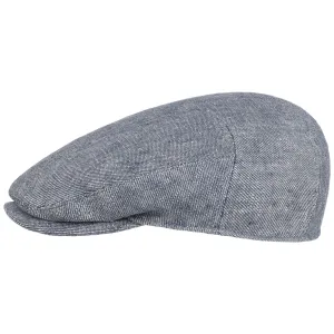 Summer Linen Driver Flat Cap by Stetson