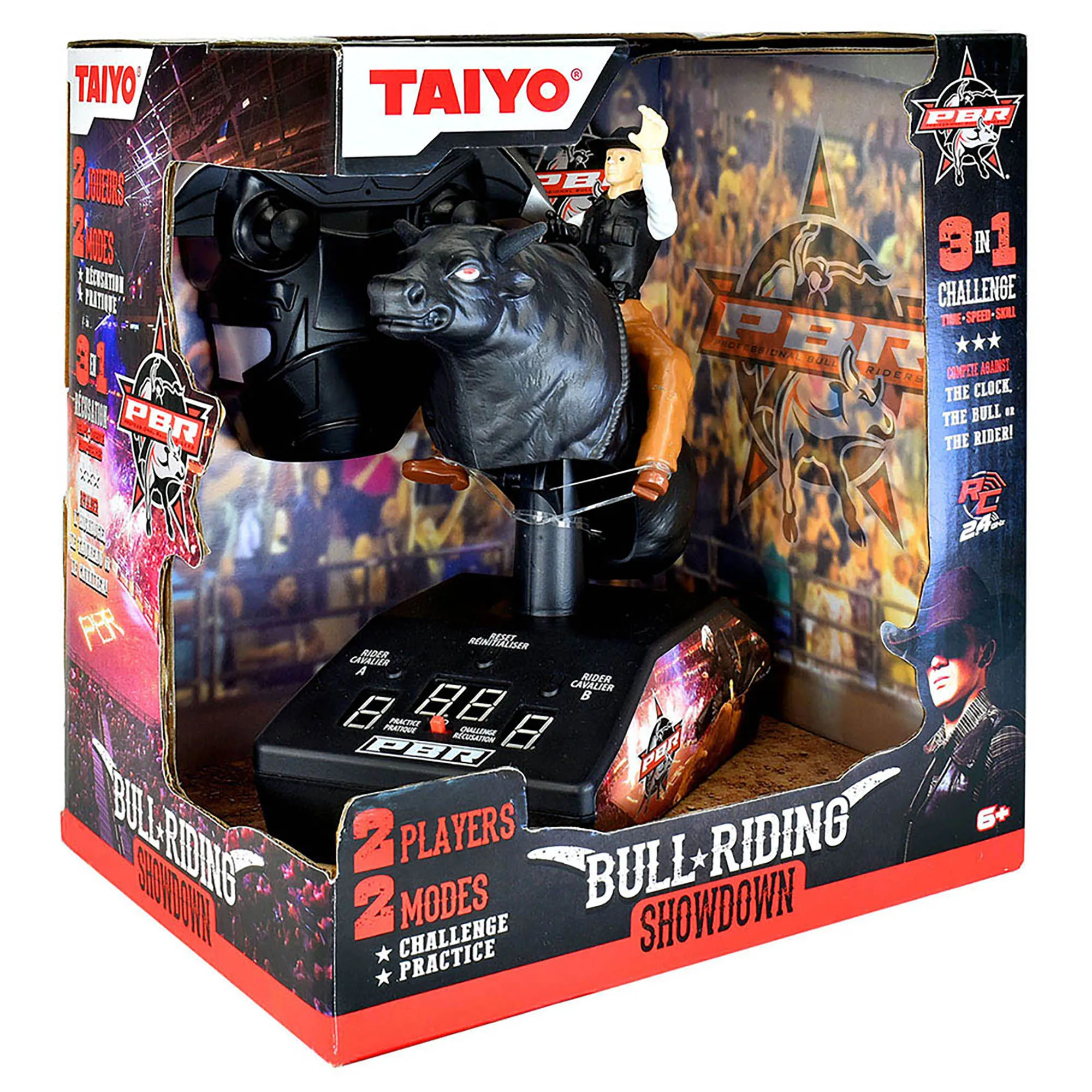 Taiyo PBR Bull Riding Showdown - RC Riding Simulator - Black