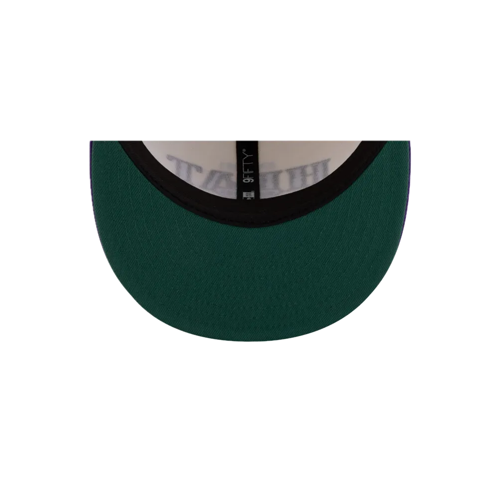 Tyler Herro New Era Cream Purple Snapback