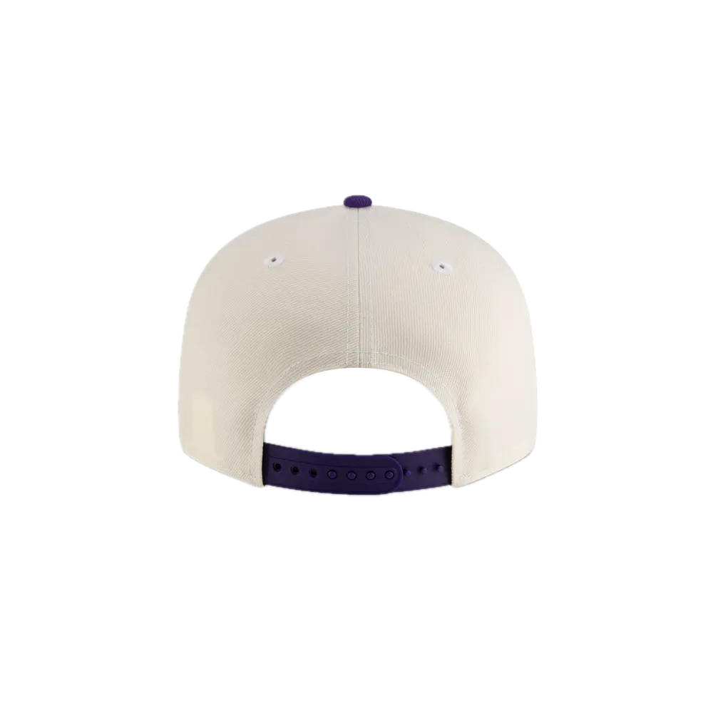 Tyler Herro New Era Cream Purple Snapback